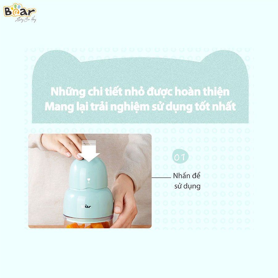 QSJ-B01P1 - Máy xay mini đa năng Bear _ 0.3 Lít