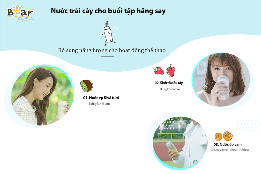 LLJ-D04B1 - Máy xay sinh tố cầm tay Bear _ 150W