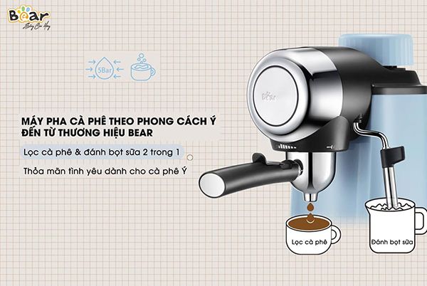 CF-B02V1 - Máy Pha Cà Phê Espresso Bear