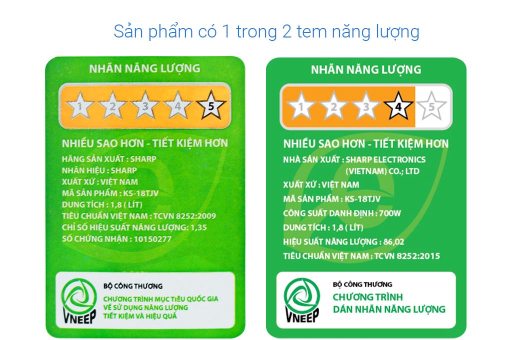 KS-18TJV - Nồi Cơm Điện Sharp 1.8 Lít
