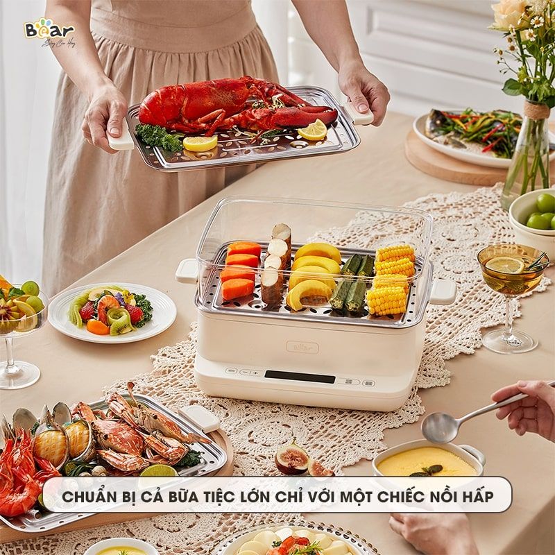SB-NH12L - Nồi Hấp Điện Đa Năng Bear