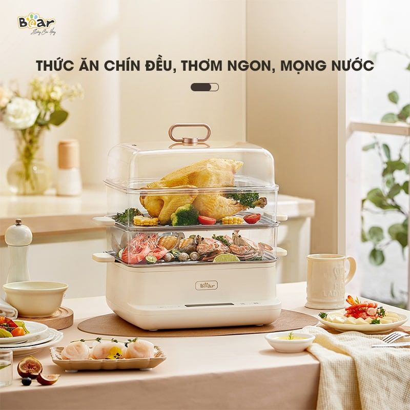 SB-NH12L - Nồi Hấp Điện Đa Năng Bear
