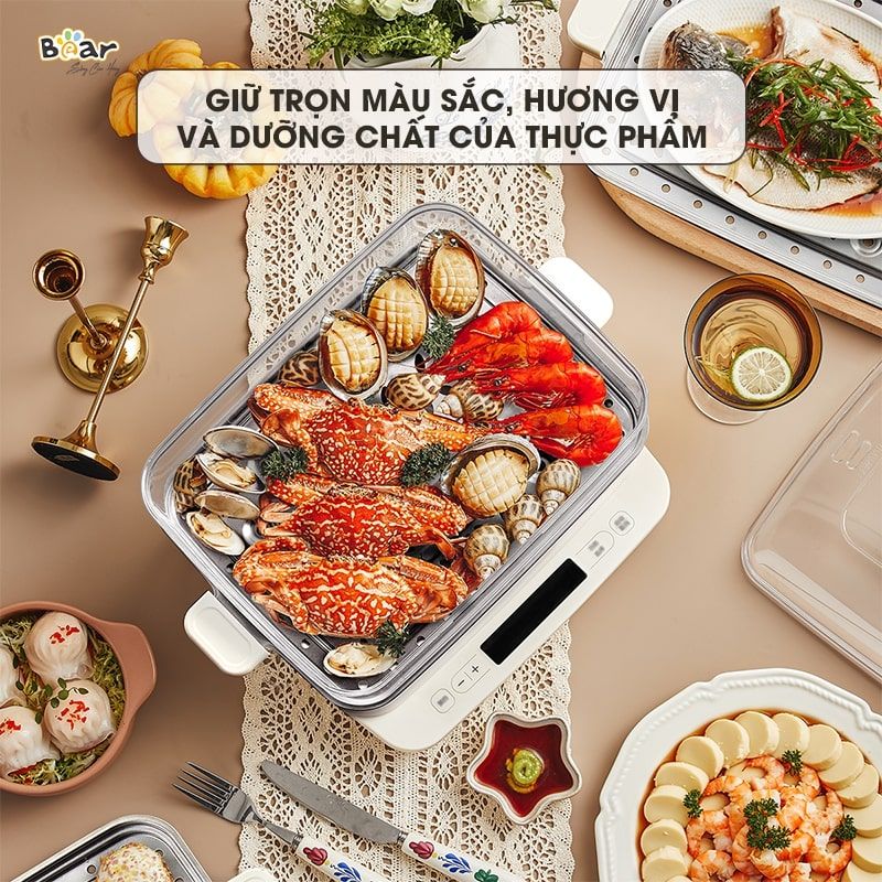 SB-NH12L - Nồi Hấp Điện Đa Năng Bear