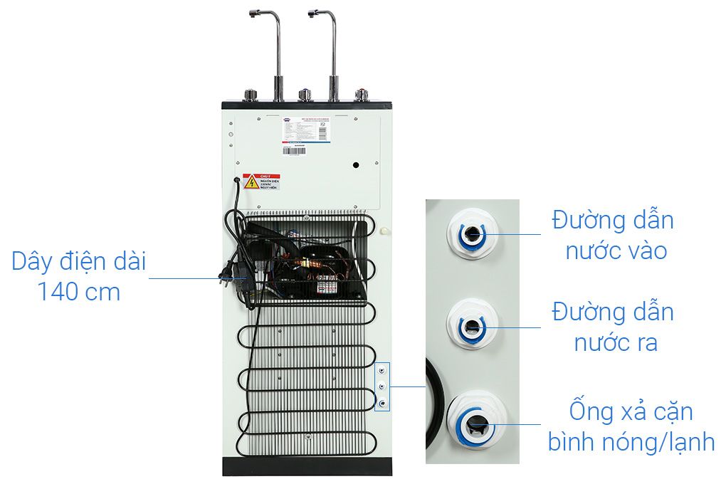 SHA76215CK - Máy Lọc Nước RO Nóng Nguội Lạnh Sunhouse - 9 Lõi