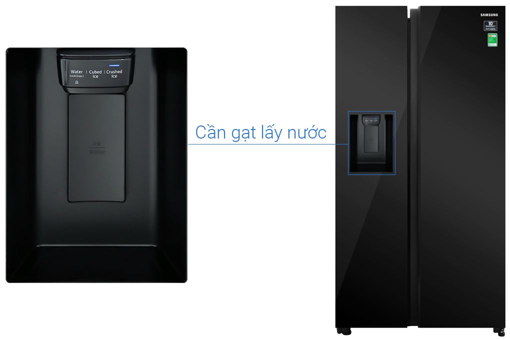 RS64R53012C - Tủ Lạnh Samsung Inverter Side By Side _ 635 Lít - Màu Đen