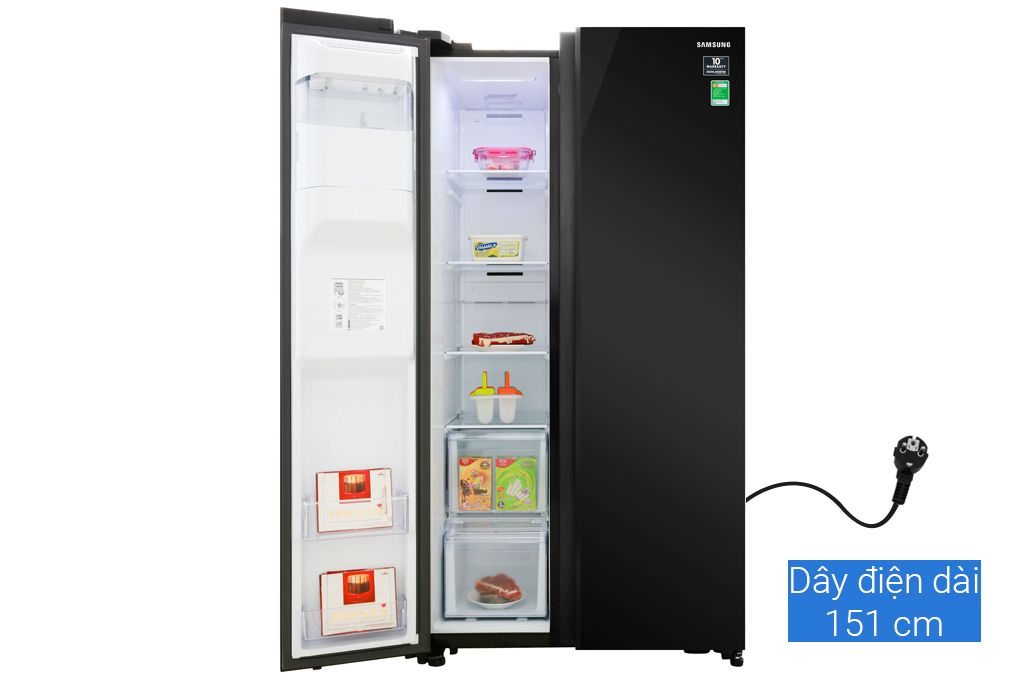 RS64R53012C - Tủ Lạnh Samsung Inverter Side By Side _ 635 Lít - Màu Đen