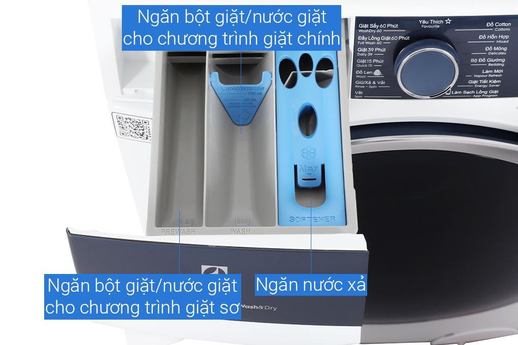 EWW1142Q7WB - Máy Giặt Sấy Electrolux UltimateCare 700 Inverter Giặt 11 kg - Sấy 7 kg