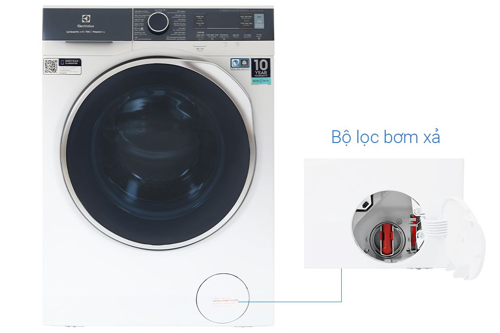 EWW1142Q7WB - Máy Giặt Sấy Electrolux UltimateCare 700 Inverter Giặt 11 kg - Sấy 7 kg
