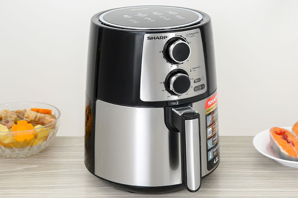 KF-AF42MV-ST - Nồi Chiên Không Dầu Sharp _ 4.2 Lít