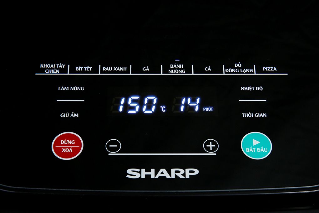 KF-AF70EV-ST - Nồi Chiên Không Dầu Sharp 7 Lít - Bạc