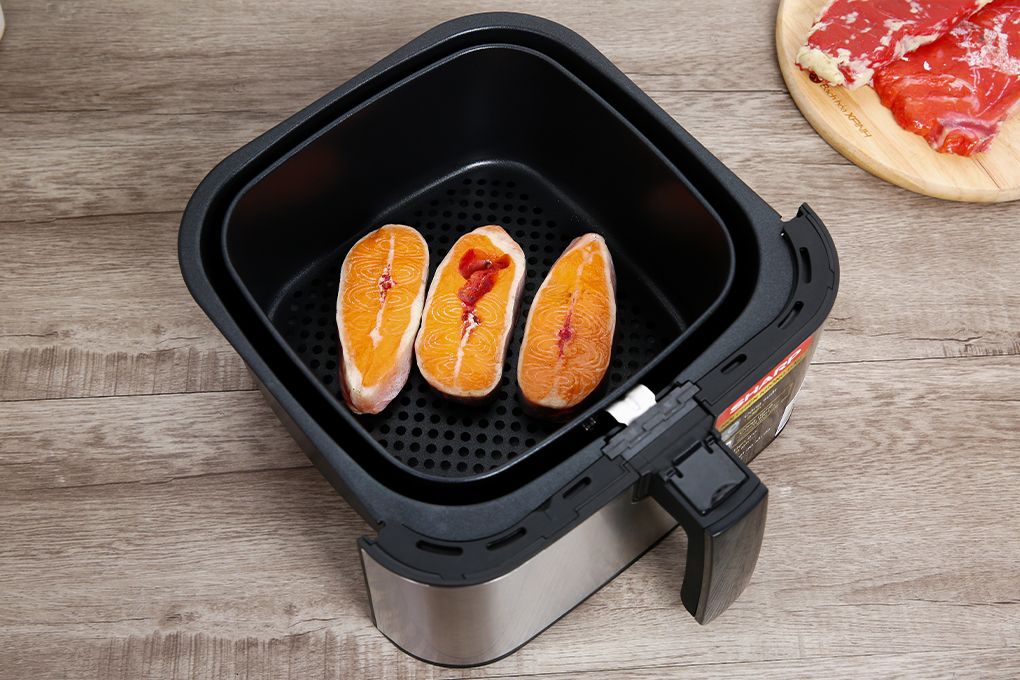 KF-AF70EV-ST - Nồi Chiên Không Dầu Sharp 7 Lít - Bạc