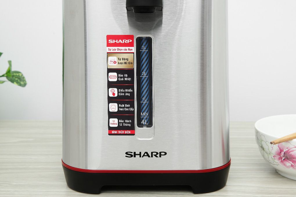 KP-40EBV-ST - Bình Thủy Điện Sharp 4 Lít - Inox