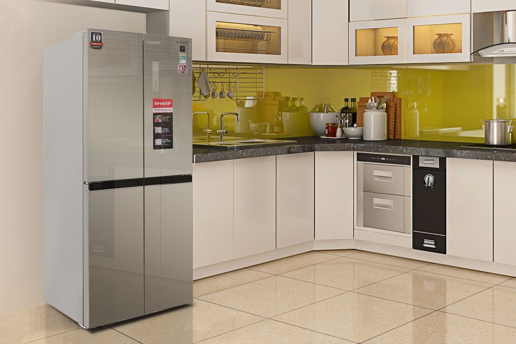 SJ-FXP480VG-CH - Tủ Lạnh Sharp Inverter 401 Lít Multi Door