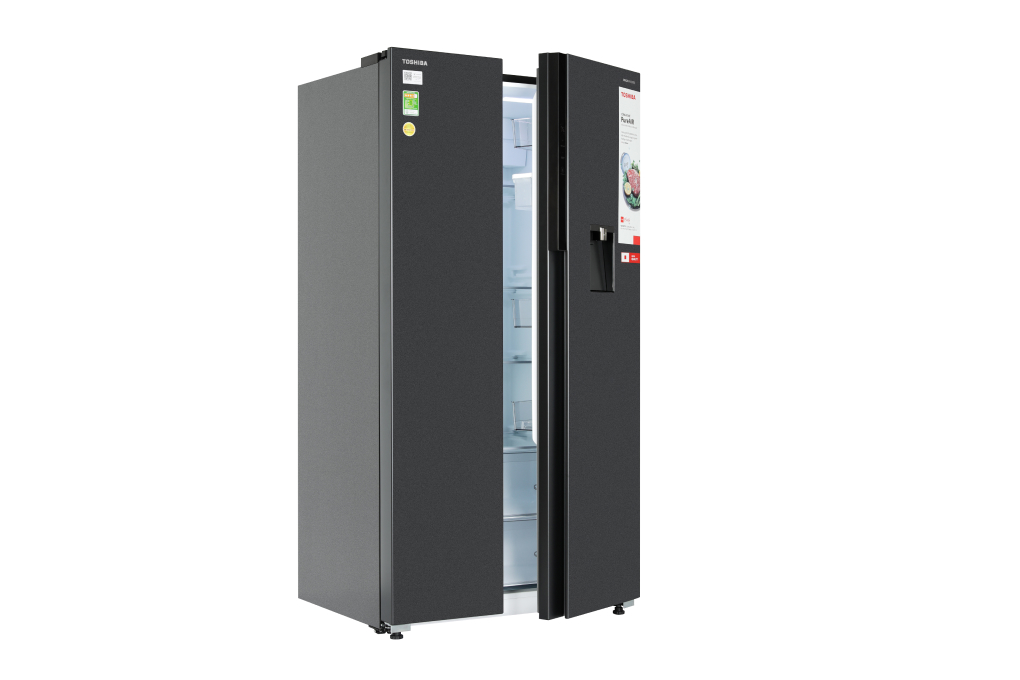 GR-RS775WI-PMV(06)-MG - Tủ Lạnh Toshiba Inverter 596 Lít Side By Side
