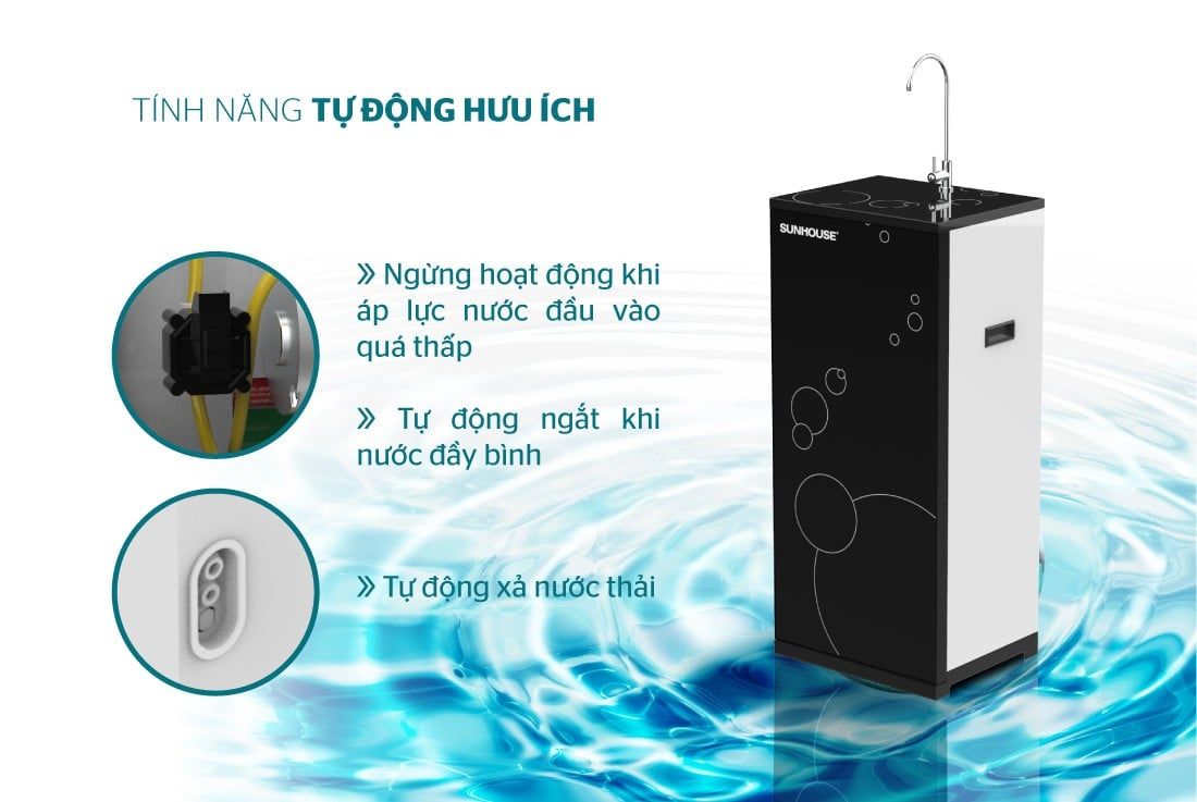 SHA8839K - Máy Lọc Nước R.O 9 Lõi Sunhouse