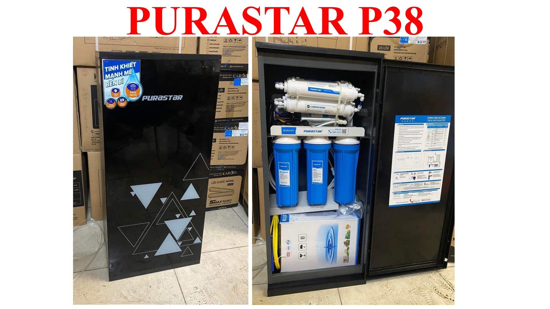 PURASTAR P38 - Máy Lọc Nước Karofi _ 10 Lõi