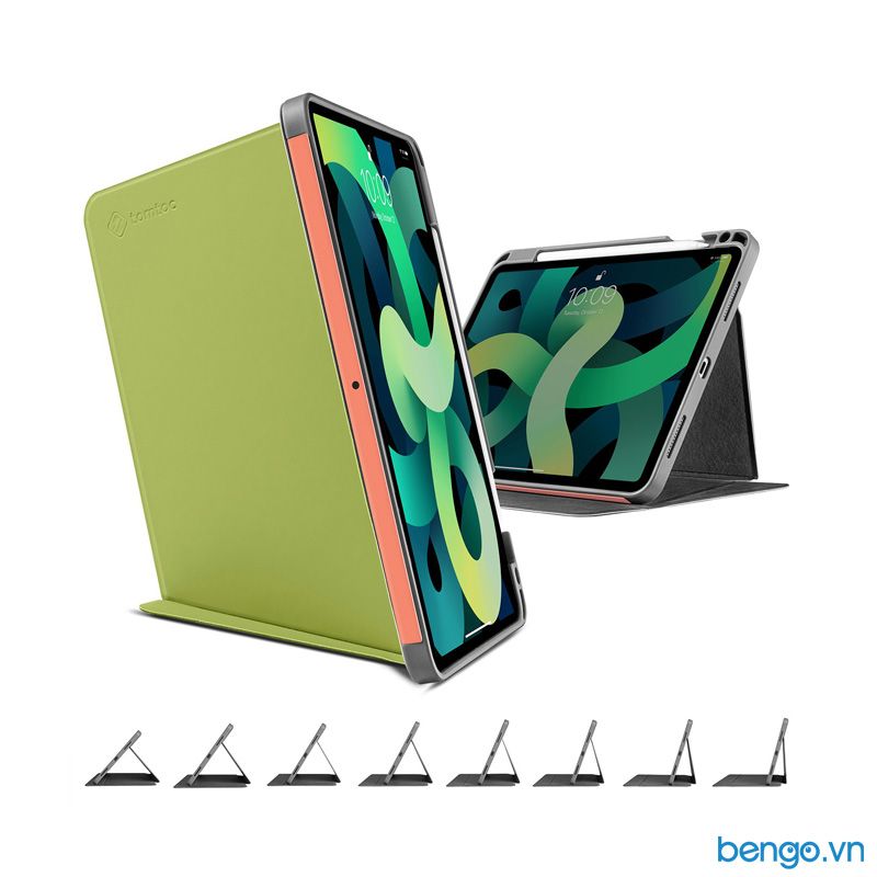 Bao da iPad Air 4 2020 Tomtoc (USA) Smar-Tri Case từ tính đa góc - B02-005