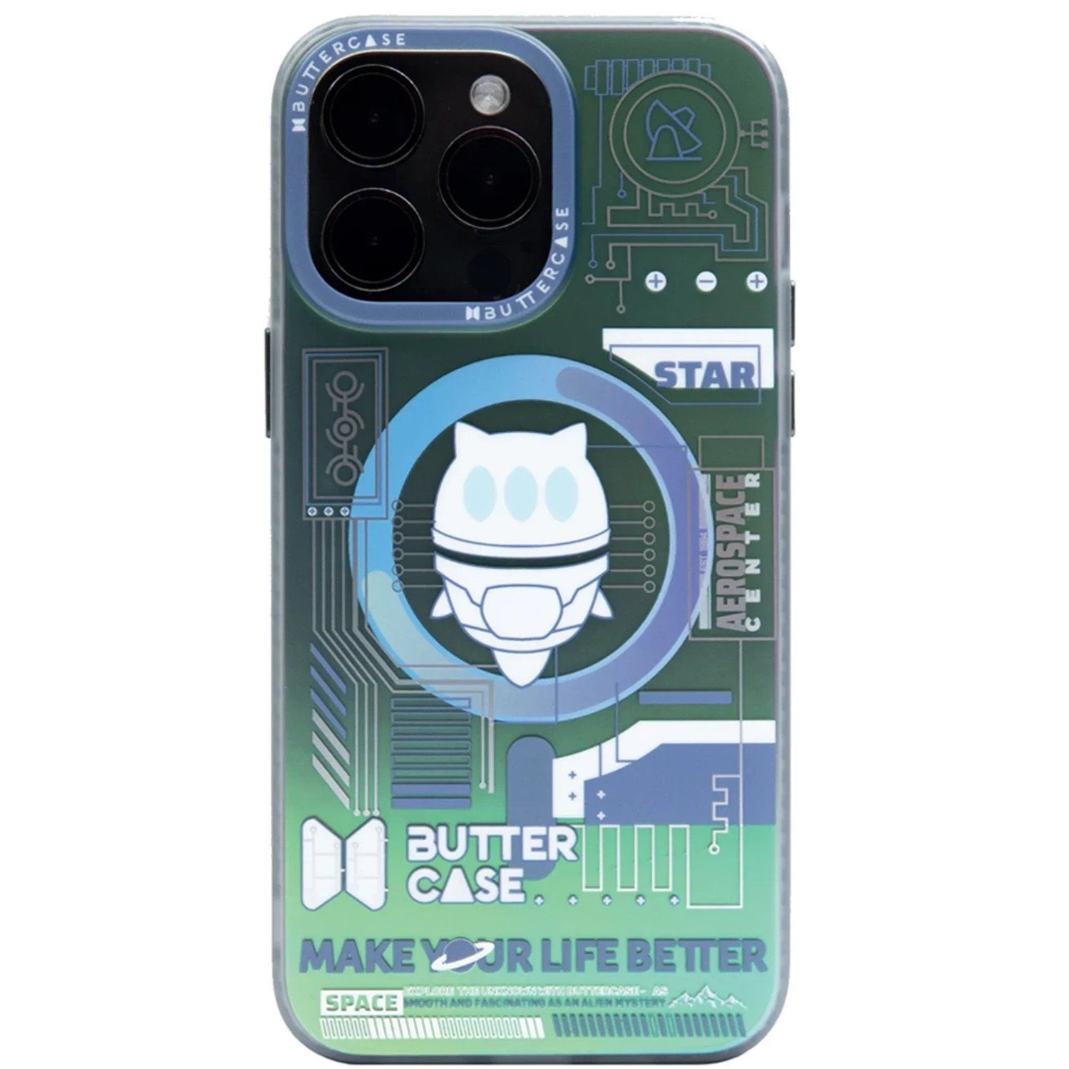 BUTTERCASE Mars-Mission Series Protective iPhone 15 Pro Max/15 Pro Case | Enigmatic Indigo