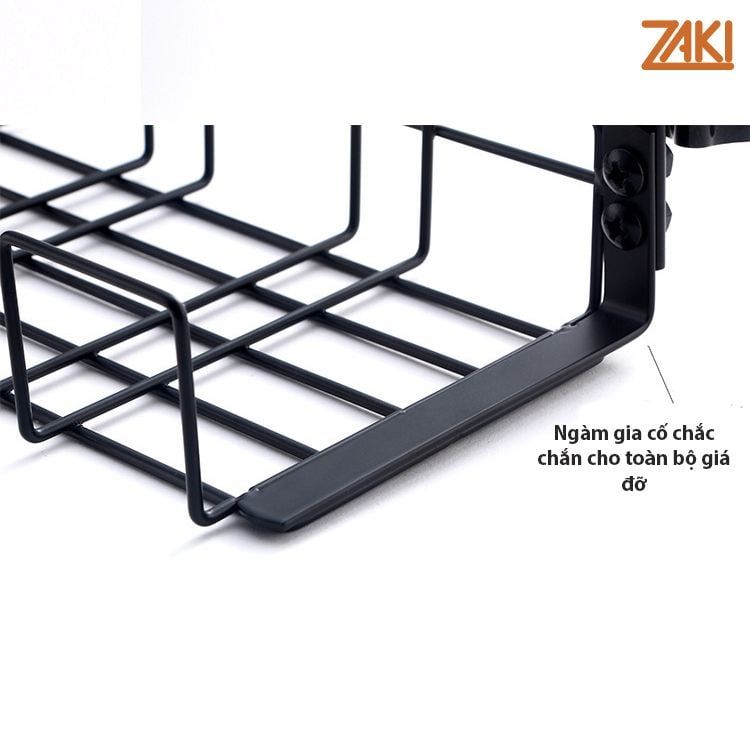 Giá đỡ ổ cắm điện treo cạnh bàn ZAKI không cần khoan đục siêu chắc chắn