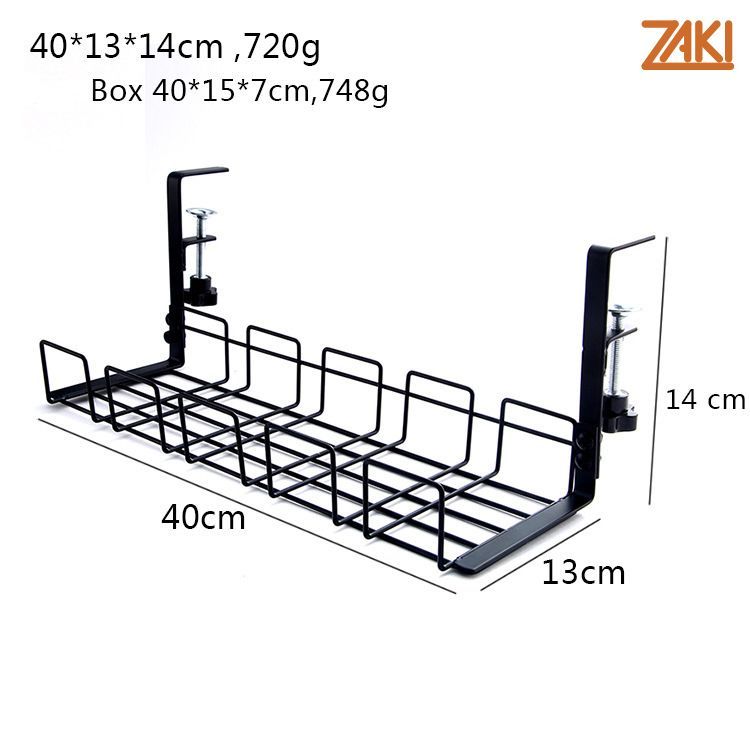 Giá đỡ ổ cắm điện treo cạnh bàn ZAKI không cần khoan đục siêu chắc chắn