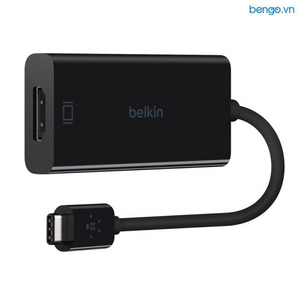 Cáp Chuyển USB-C To HDMI Belkin Adapter (USB Type-C) 4K - F2CU038btBLK