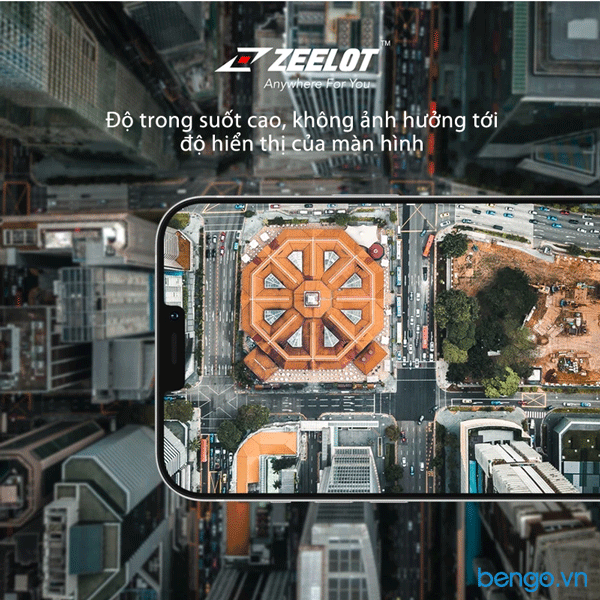 Dán cường lực iPhone 12 Pro Max/iPhone 12 Pro/iPhone 12/iPhone 12 Mini Zeelot PureGlass Full Chống vân tay