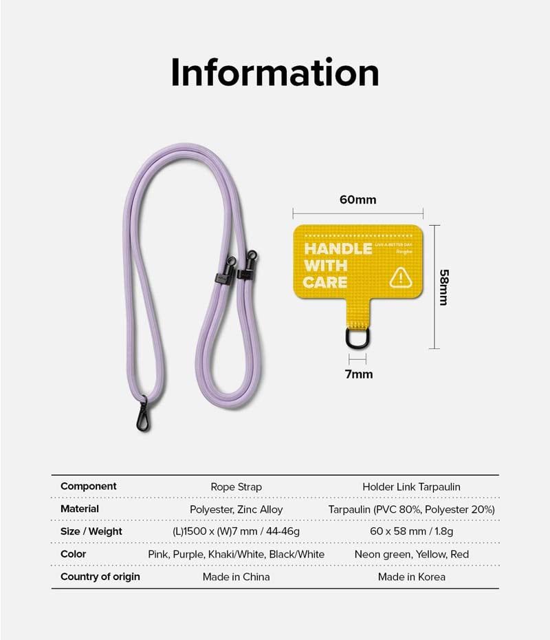 Dây đeo điện thoại RINGKE Holder Link | Tarpaulin Yellow