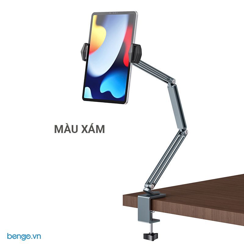 Giá đỡ iPad/máy tính bảng/điện thoại kẹp bàn 3 khúc cao 78cm