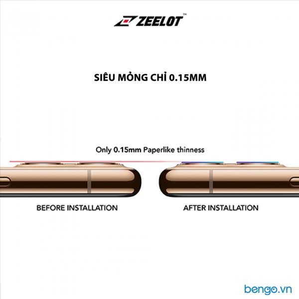 Dán Cường Lực Bảo Vệ Camera iPhone 11/ 11 Pro/ 11 Pro Max Zeelot Clear