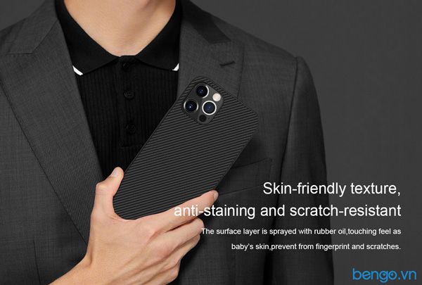 Ốp Lưng iPhone 12/iPhone 12 Pro Nillkin Sợi Tổng Hợp (Synthetic Fiber)