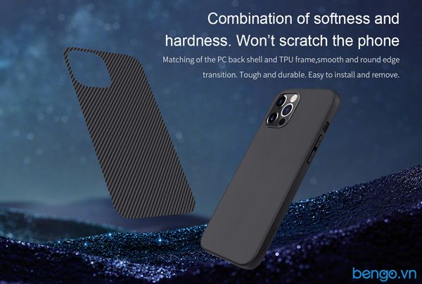 Ốp Lưng iPhone 12/iPhone 12 Pro Nillkin Sợi Tổng Hợp (Synthetic Fiber)