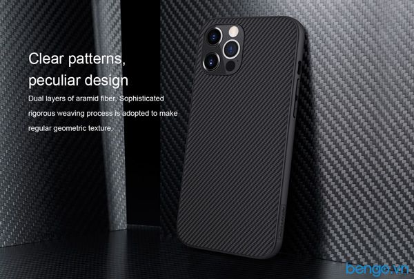 Ốp Lưng iPhone 12/iPhone 12 Pro Nillkin Sợi Tổng Hợp (Synthetic Fiber)