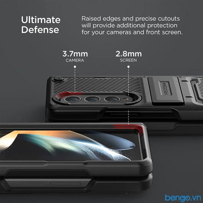 Ốp Lưng Samsung Galaxy Z Fold 4 5G VRS Design QuickStand Active