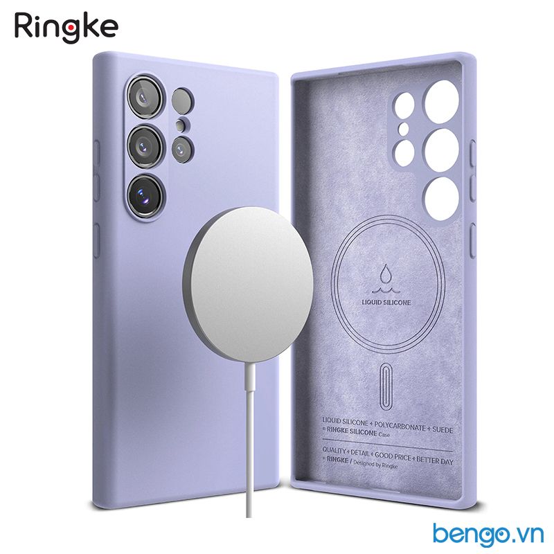 Ốp lưng Samsung Galaxy S24 Ultra/S24 RINGKE Silicone Magnetic