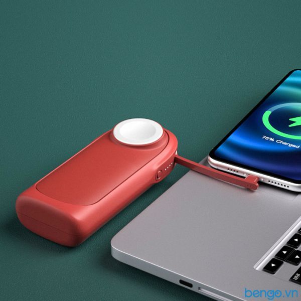 Sạc Dự Phòng Không Dây MIPOW TUBE PRO 10.000mAh MFI Lightning Cable - SPL14W