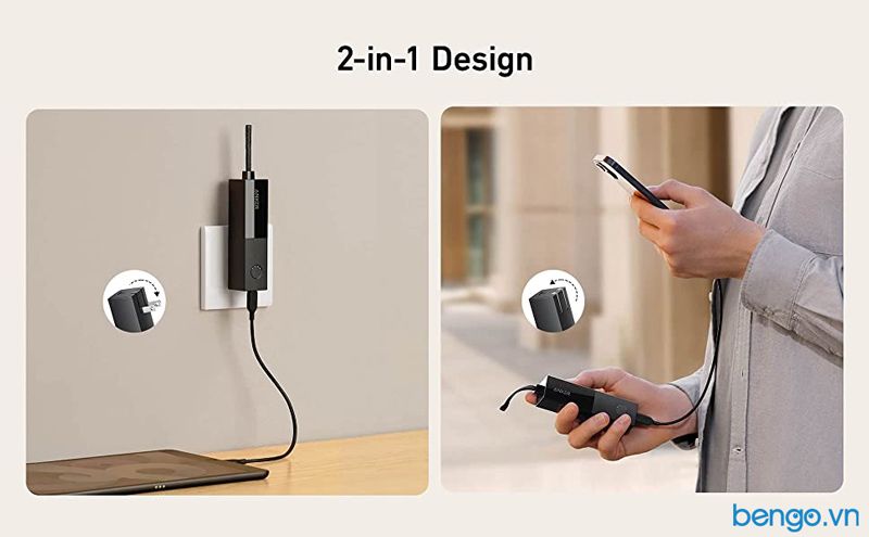 Pin Dự Phòng 2 In 1 Anker Powercore Fusion Prism 5K 5.000mAh - A1633