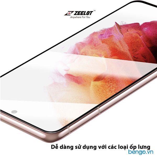 Dán Cường Lực Samsung Galaxy S21/S21 Plus/S21 Ultra 5G Loca UV Zeelot PureGlass 3D Clear