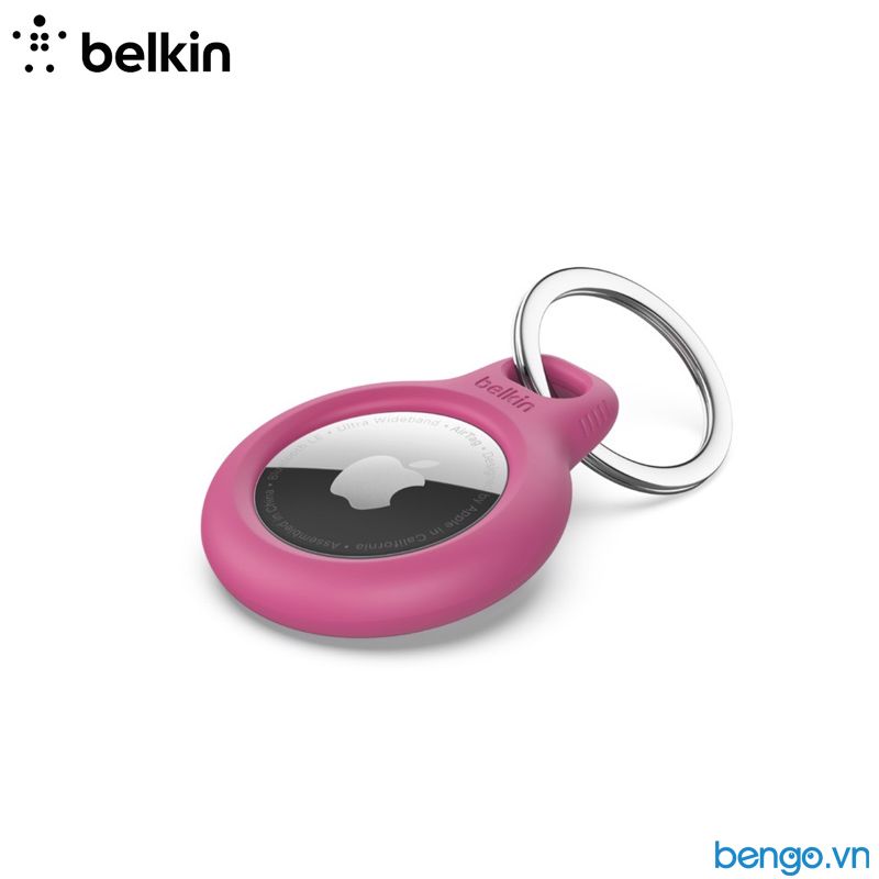 Vỏ Bảo Vệ Apple Airtag Belkin Secure Holder Kèm Móc Gắn Chìa Khóa