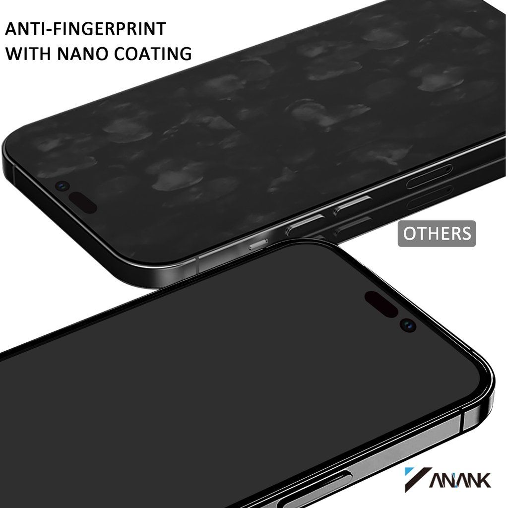 Dán cường lực iPhone 15 Pro Max/15 Pro/15 Plus/15 ANANK 2.5D chống nhìn trộm
