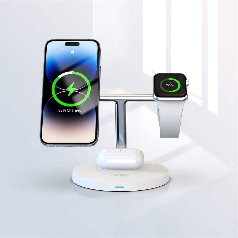 Duzzona W9 - Đế sạc MagSafe 3-in-1 15W Magnetic Wireless Charger for iPhone / Apple Watch / AirPods