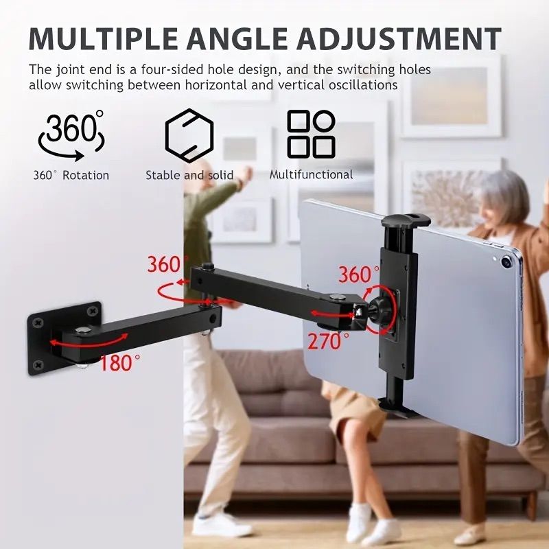 Giá đỡ máy tính bảng, Ipad, Tablet treo trên tường Zaki có thể điều chỉnh cánh tay linh hoạt