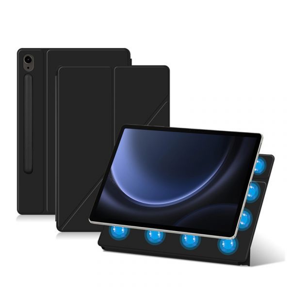Bao da Samsung Galaxy Tab S10 FE/S9/S9 FE/S9+/S10+ nam châm nắp gập tam giác Zaki Magnetic Cover