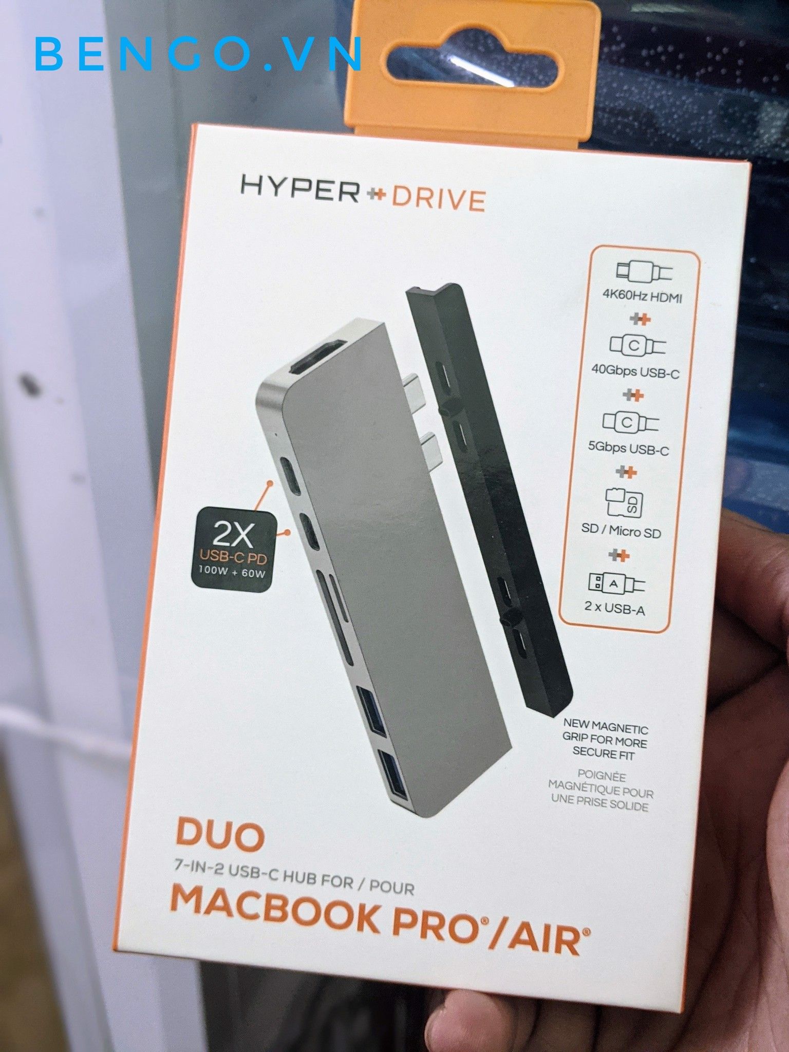 Cổng Chuyển Hyperdrive DUO 7 in 2 USB-C Hub 4K/60Hz - HD28C