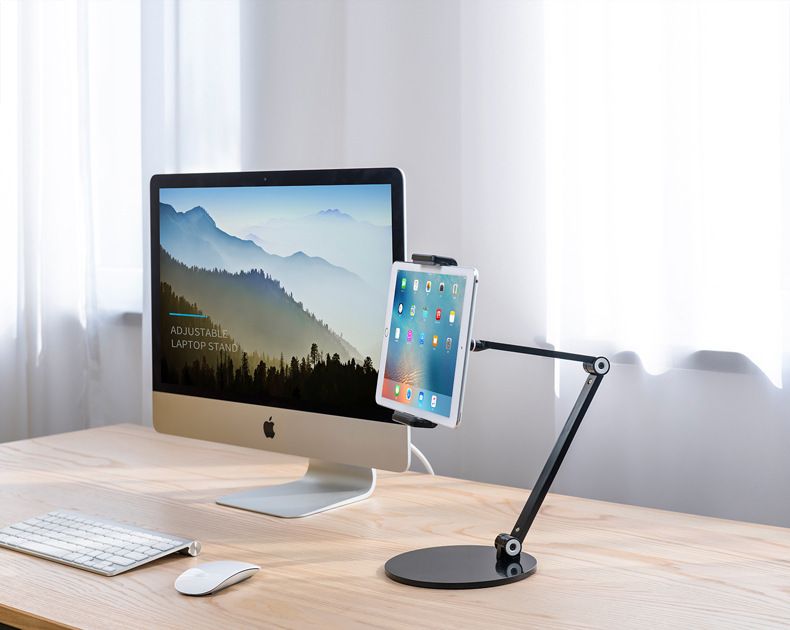 Kẹp Điện Thoại, Ipad, Tablet để bàn Hợp Kim Nhôm xoay 360 độ Tiện Lợi - AP-7L