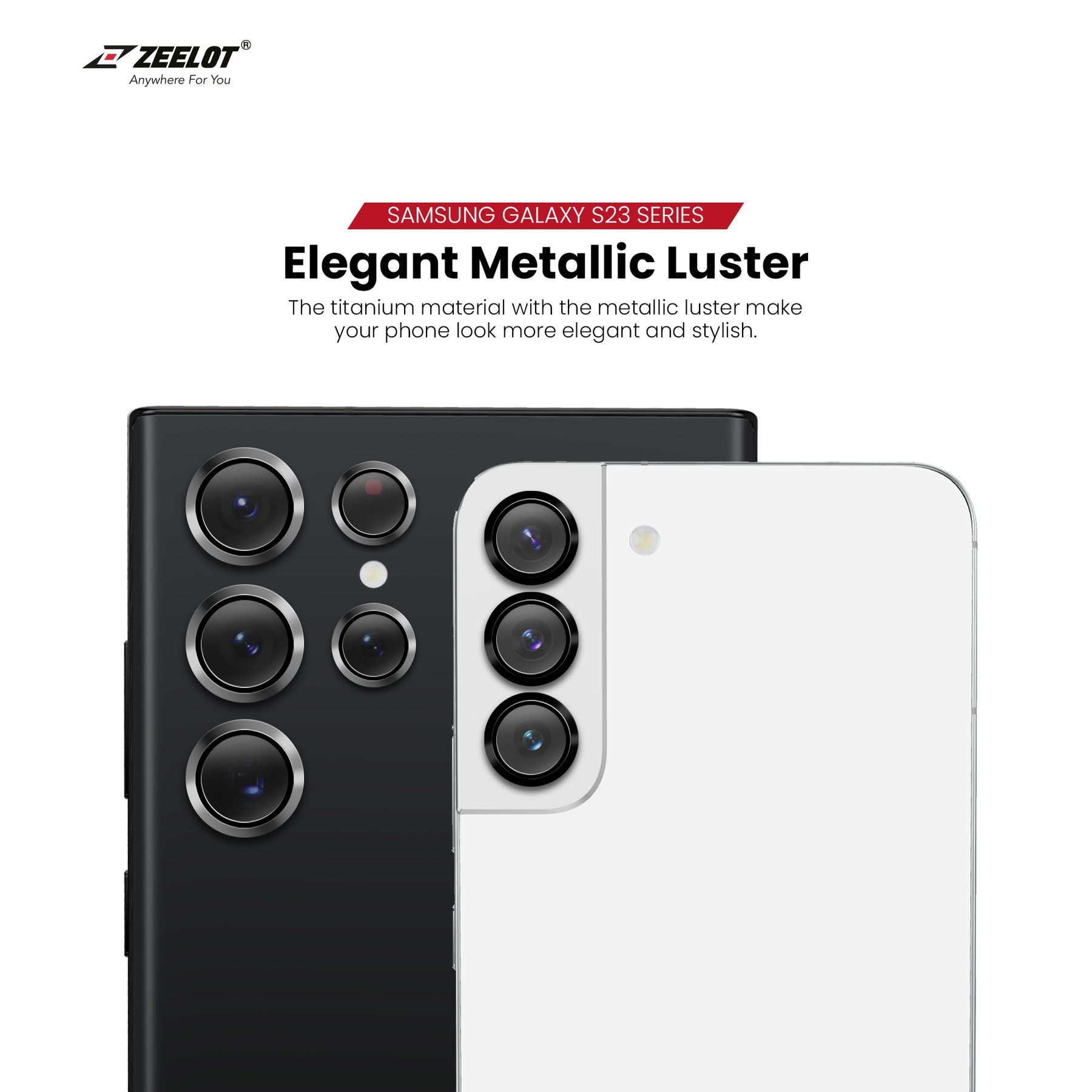 Miếng dán cường lực Camera ZEELOT Samsung S23 Ultra PISHIELD