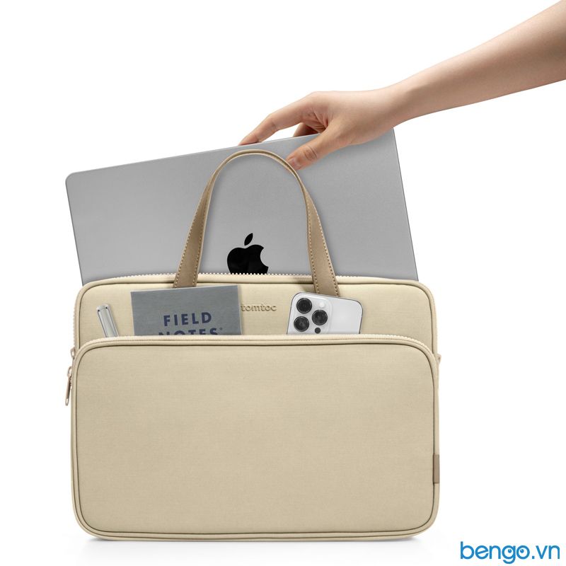 Túi Đeo Chéo Macbook 13”/14”, Ultrabook 13″ TOMTOC (USA) Premium Theher Shoulder Bag - H22C1