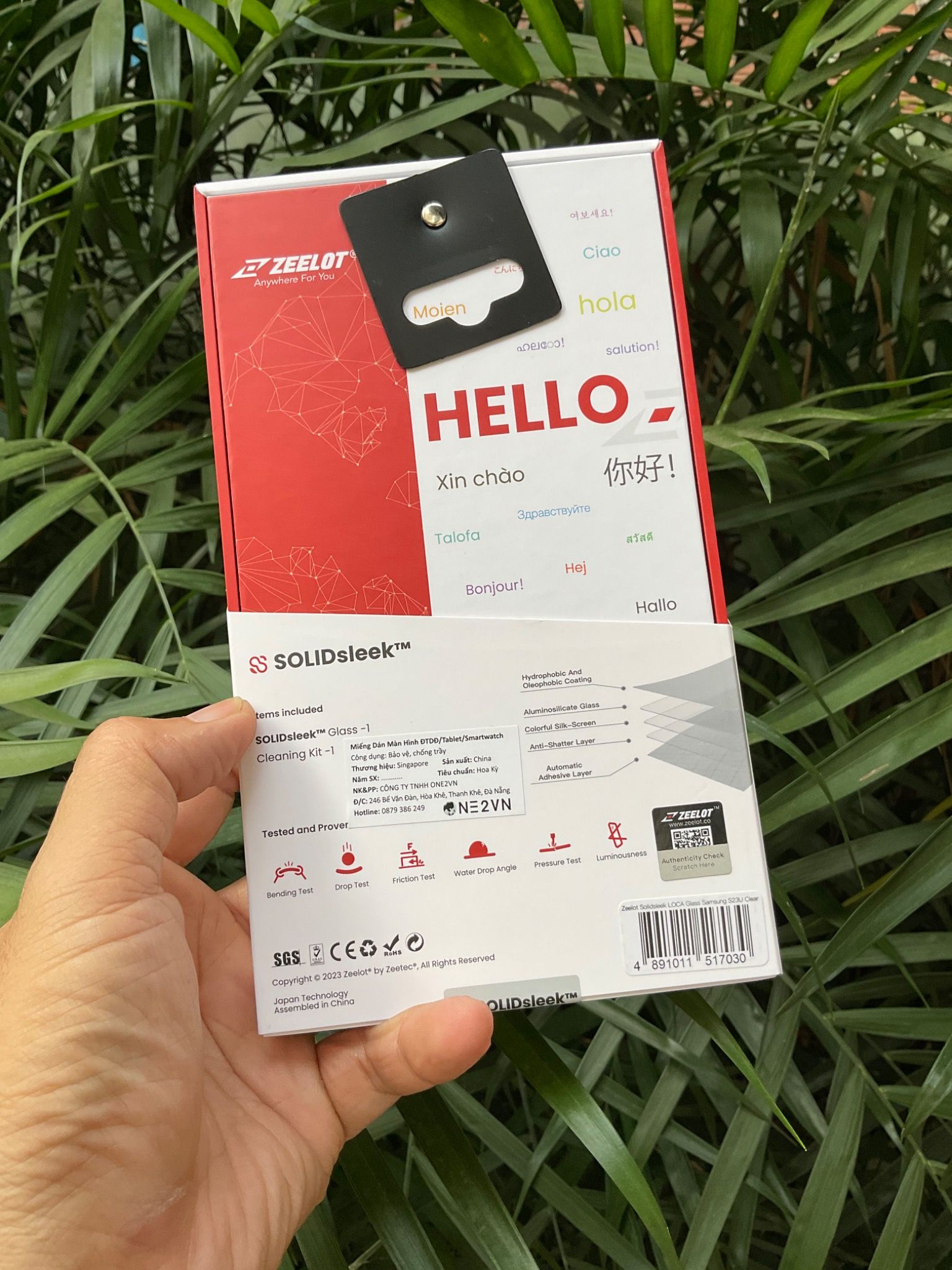 Dán Cường Lực Samsung Galaxy S23 Ultra Zeelot Keo UV Loca 3D Clear