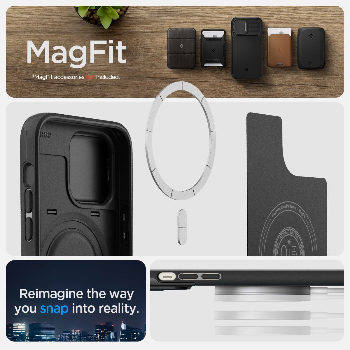 Ốp lưng iPhone 15 Pro Max Spigen Optik Armor Magfit