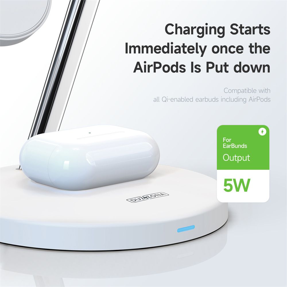 Duzzona W9 - Đế sạc MagSafe 3-in-1 15W Magnetic Wireless Charger for iPhone / Apple Watch / AirPods
