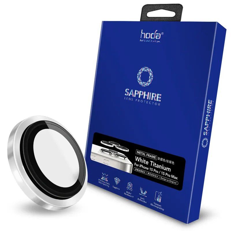 Dán cường lực bảo vệ camera HODA Sapphire iPhone 15 Pro/15 Pro Max